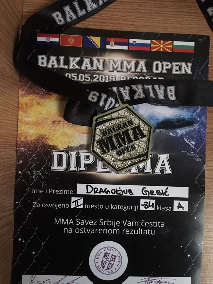Otvoreno prvenstvo Balkana u MMA 05.05.2019. u Beogradu